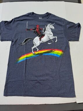 Deadpool Medium. rainbow unicorn NWOT